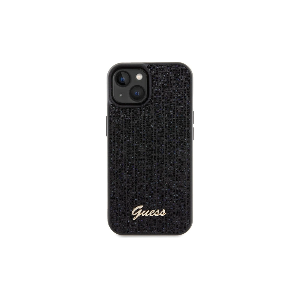 Hurtownia GSM - GGetui uess GUHCP14SPMSDGSK Apple iPhone 15 / 14 hardcase Disco Metal Script negru/black - GUE3075 - {ean13} - Hurt