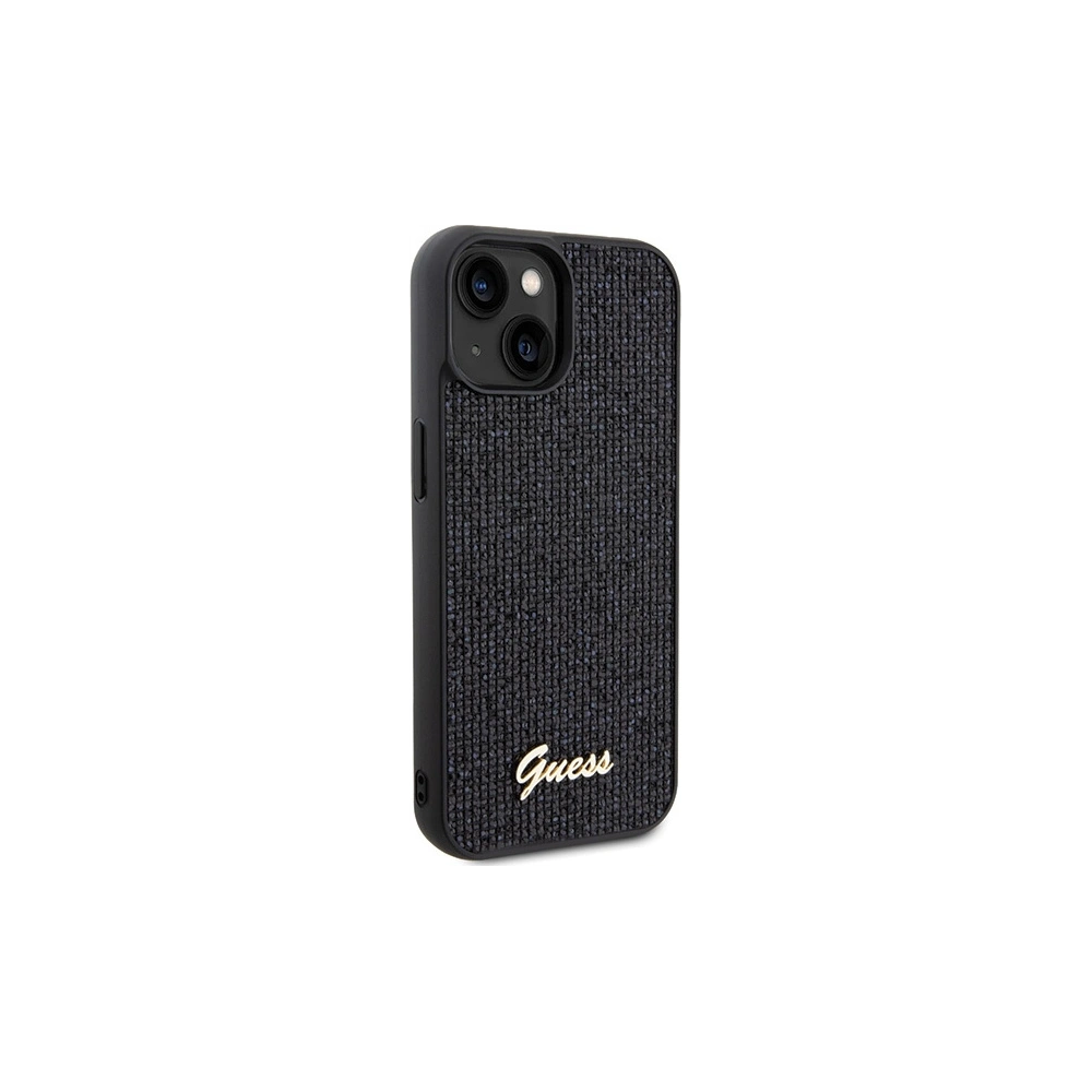 Hurtownia GSM - GEtui uess GUHCP14SPMSDGSK Apple iPhone 15 / 14 kemény tok Disco Metal Script fekete/black - GUE3075 - {ean13} - Hurt
