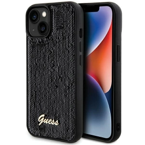 Hurtownia GSM - Etui Guess GUHCP14SPSFDGSK Apple iPhone 15 / 14 hardcase Sequin Script Metal černý/black - GUE3076 - {ean13} - Hurt