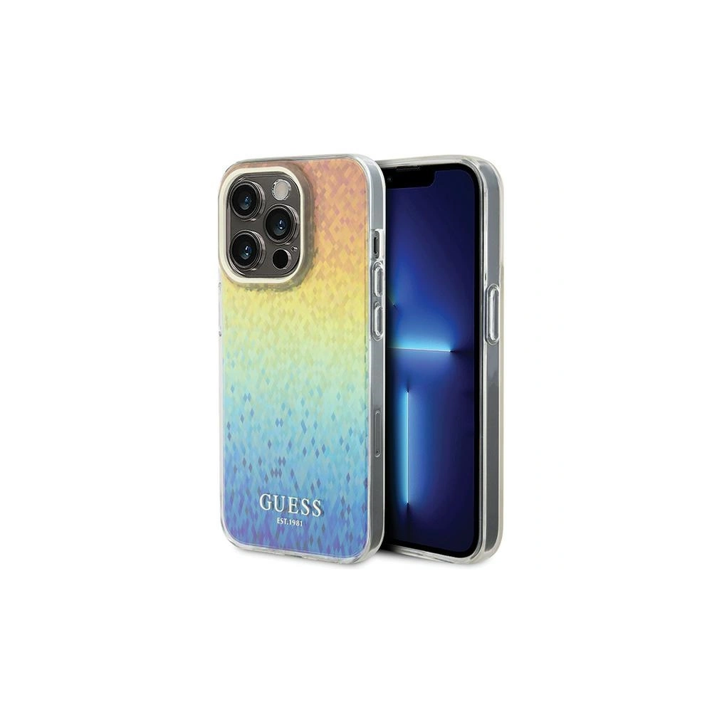 Hurtownia GSM - Etui Guess GUHCP14XHDECMI Apple iPhone 14 Pro Max hardcase IML Faceted Mirror Disco Iridescent vícebarevný - GUE3077 - {ean13} - Hurt