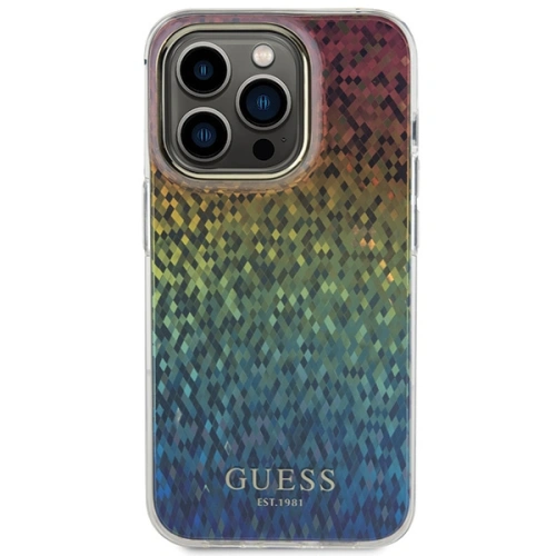 Etui Guess GUHCP14XHDECMI Apple iPhone 14 Pro Max hardcase IML Faceted Mirror Disco Iridescent wielokolorowy