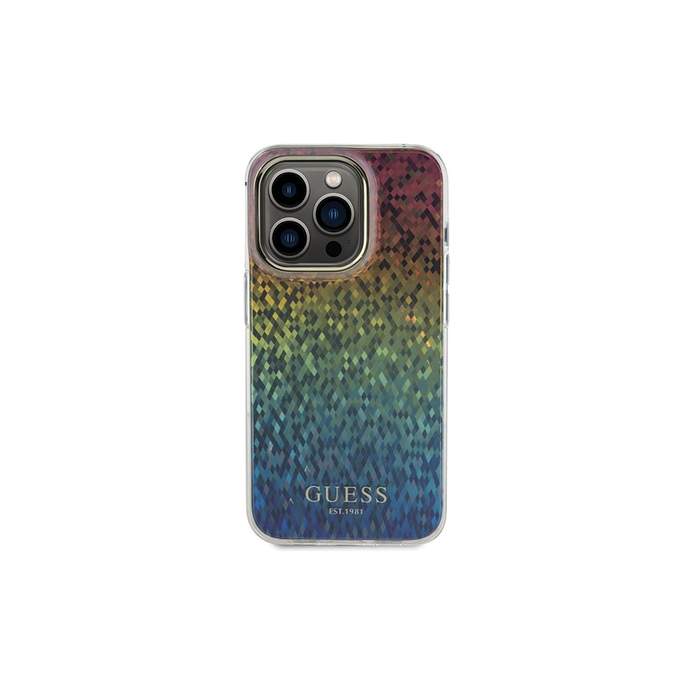 Hurtownia GSM - Case Guess GUHCP14XHDECMI Apple iPhone 14 Pro Max Hardcase IML Faceted Mirror Disco Iridescent mehrfarbig - GUE3077 - {ean13} - Hurt