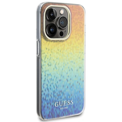 Etui Guess GUHCP14XHDECMI Apple iPhone 14 Pro Max hardcase IML Faceted Mirror Disco Iridescent wielokolorowy