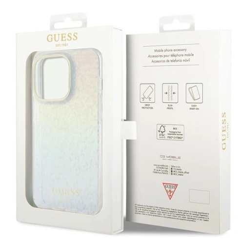 Etui Guess GUHCP14XHDECMI Apple iPhone 14 Pro Max hardcase IML Faceted Mirror Disco Iridescent wielokolorowy