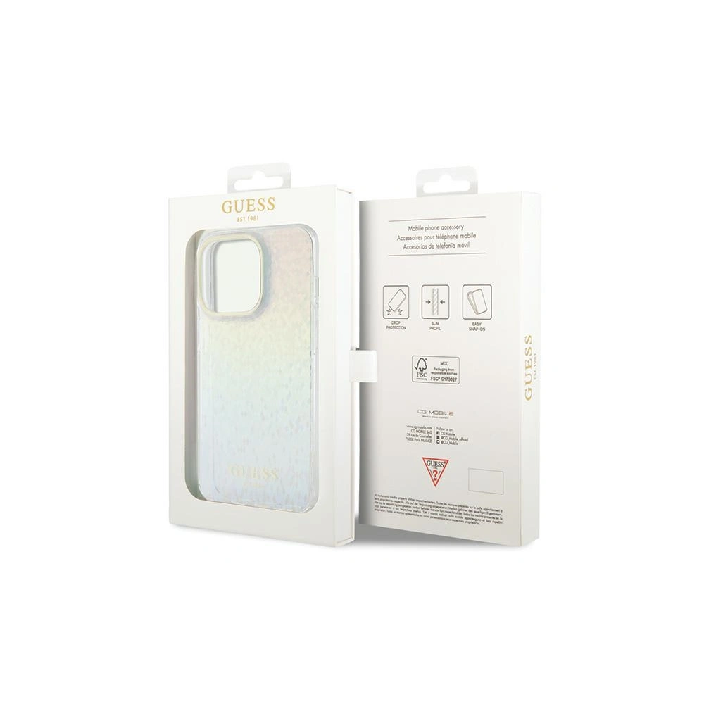 Hurtownia GSM - Etui Guess GUHCP14XHDECMI Apple iPhone 14 Pro Max kemény tok IML Faceted Mirror Disco Iridescent színes - GUE3077 - {ean13} - Hurt