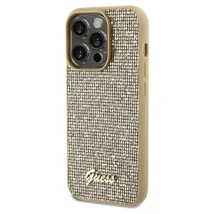 Hurtownia GSM - Case Guess GUHCP14XPMSDGSD Apple iPhone 14 Pro Max Hardcase Disco Metal Script gold - GUE3078 - {ean13} - Hurt