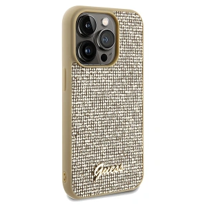Guess GUHCP14XPMSDGSD Apple iPhone 14 Pro Max hardcase Disco Metal Script gold
