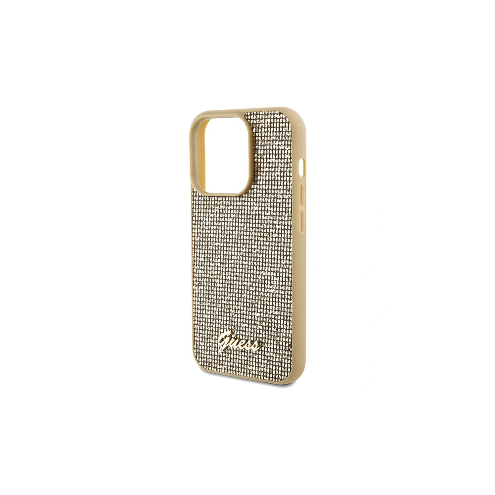 Hurtownia GSM - Case Guess GUHCP14XPMSDGSD Apple iPhone 14 Pro Max Hardcase Disco Metal Script gold - GUE3078 - {ean13} - Hurt