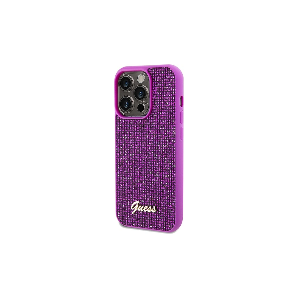 Hurtownia GSM - Case Guess GUHCP14XPMSDGSF Apple iPhone 14 Pro Max Hardcase Disco Metal Script fuchsia/fuchsia - GUE3079 - {ean13} - Hurt