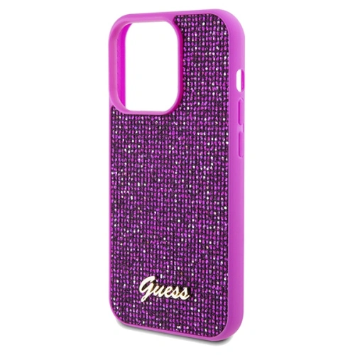 Etui Guess GUHCP14XPMSDGSF Apple iPhone 14 Pro Max hardcase Disco Metal Script fuksja/fuschia