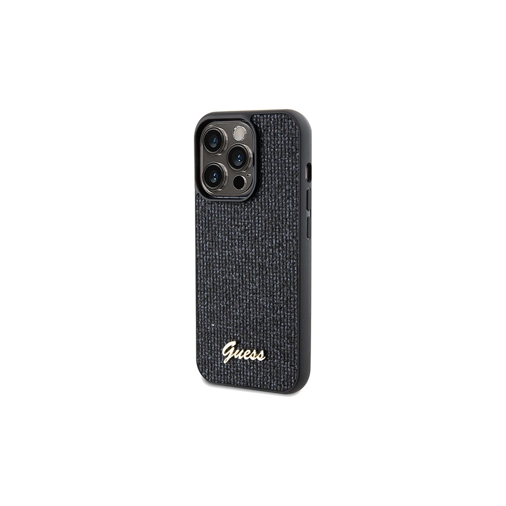 Hurtownia GSM - Case Guess GUHCP14XPMSDGSK Apple iPhone 14 Pro Max Hardcase Disco Metal Script schwarz/black - GUE3080 - {ean13} - Hurt