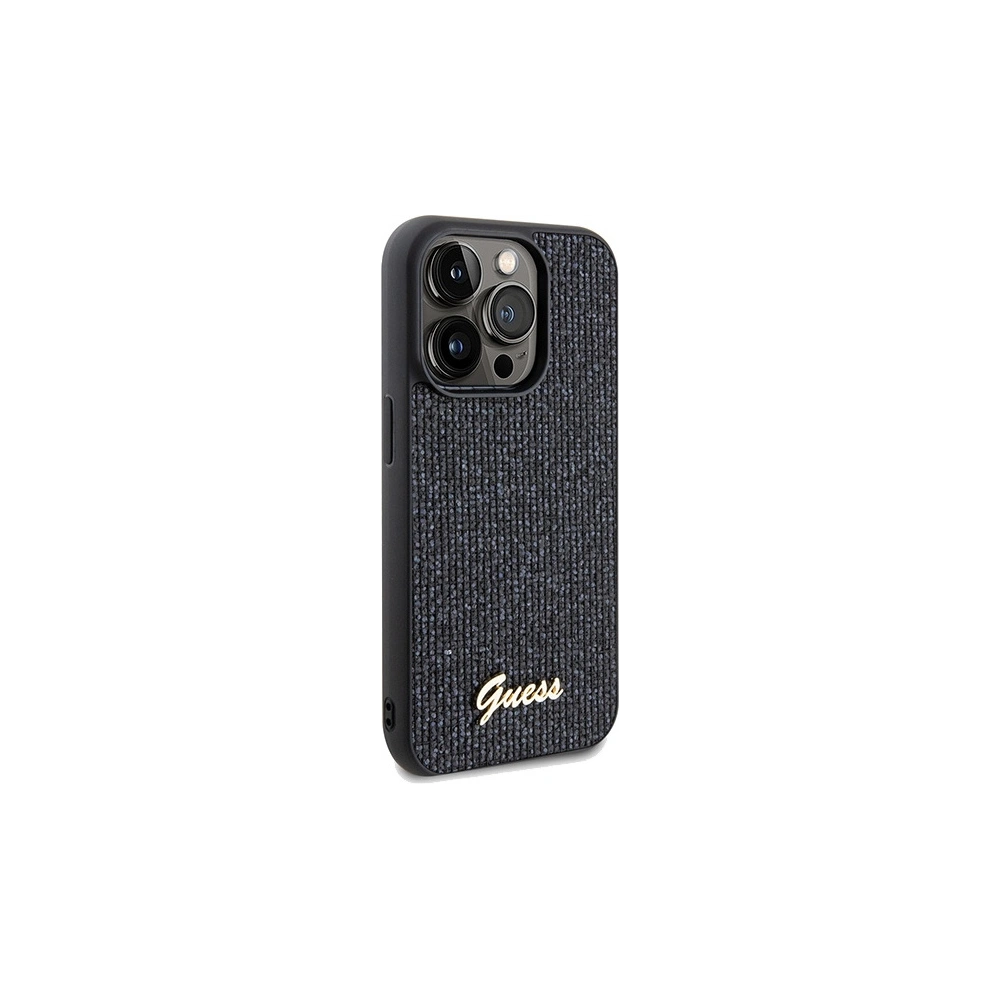 Hurtownia GSM - Case Guess GUHCP14XPMSDGSK Apple iPhone 14 Pro Max Hardcase Disco Metal Script schwarz/black - GUE3080 - {ean13} - Hurt