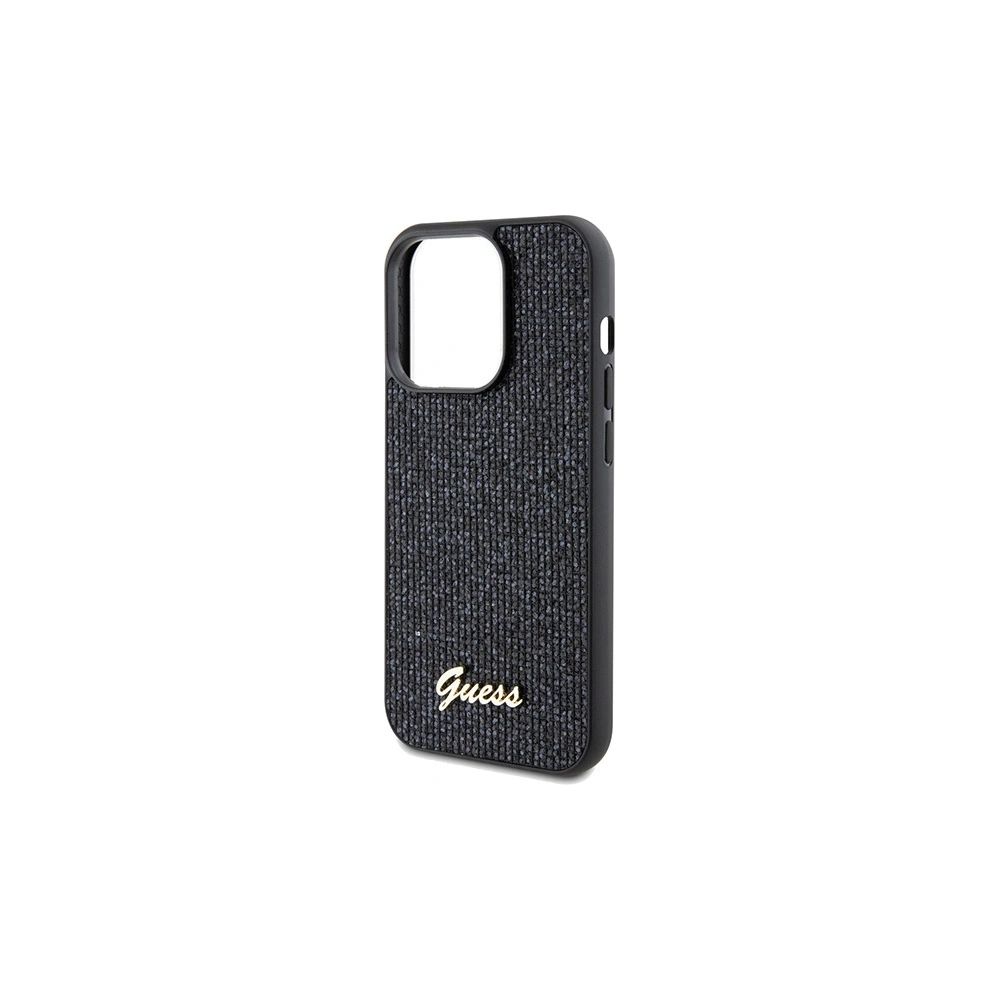 Hurtownia GSM - Case Guess GUHCP14XPMSDGSK Apple iPhone 14 Pro Max Hardcase Disco Metal Script schwarz/black - GUE3080 - {ean13} - Hurt