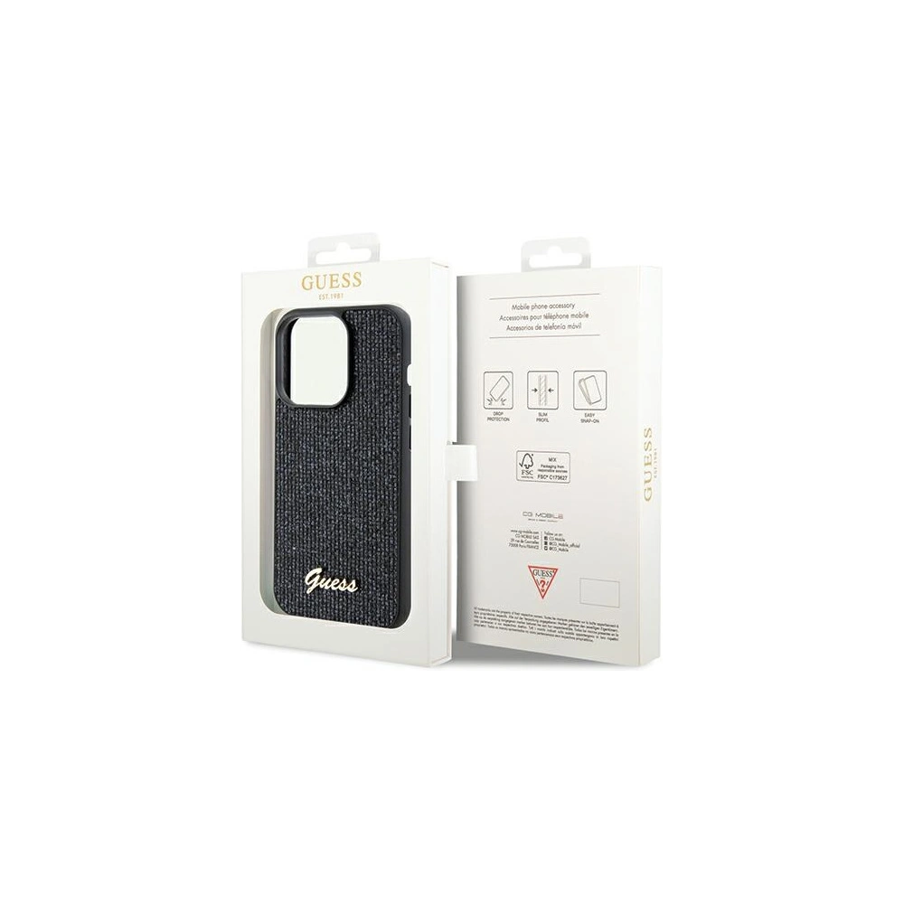 Hurtownia GSM - Etui Guess GUHCP14XPMSDGSK Apple iPhone 14 Pro Max kemény tok Disco Metal Script fekete/black - GUE3080 - {ean13} - Hurt