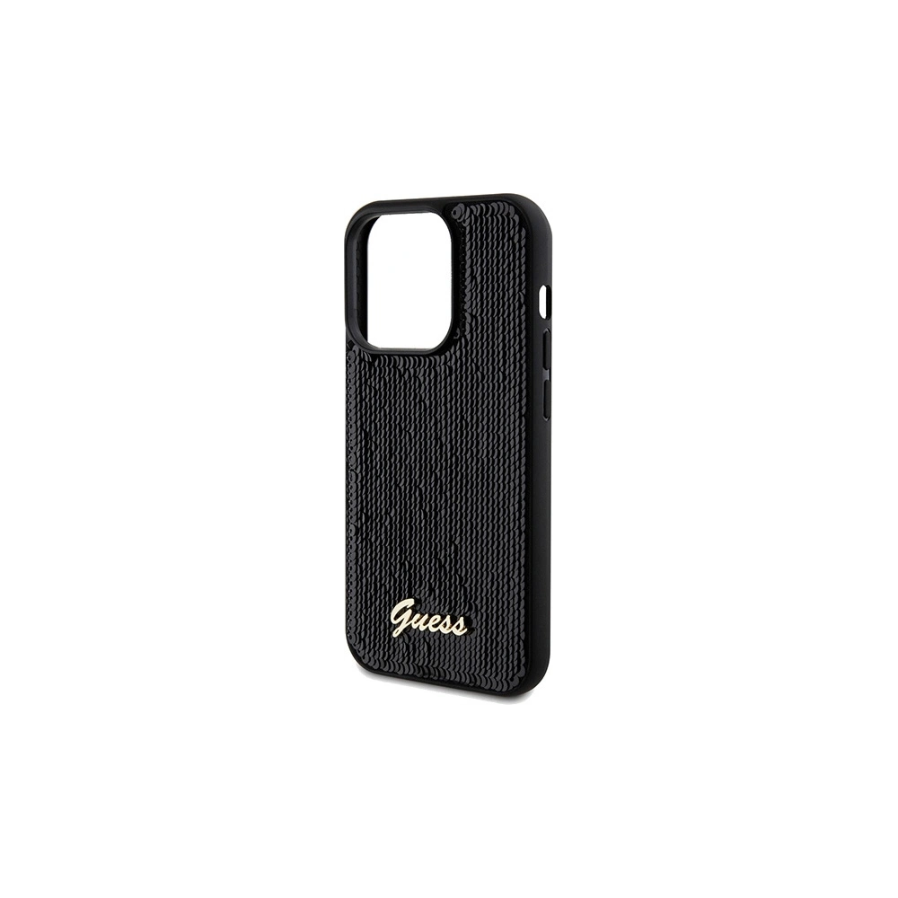Hurtownia GSM - Etui Guess GUHCP14XPSFDGSK Apple iPhone 14 Pro Max hardcase Sequin Script Metal negru/black - GUE3081 - {ean13} - Hurt