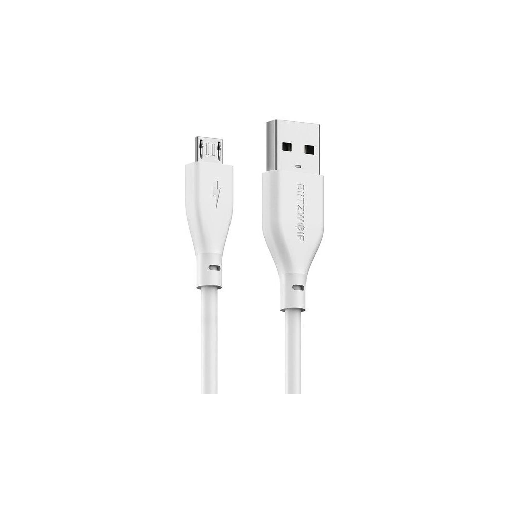 Hurtownia GSM - Kabel Micro USB AmpCore II BlitzWolf BW-MC10 0,3m czerwony - BLZ061RED - {ean13} - Hurt