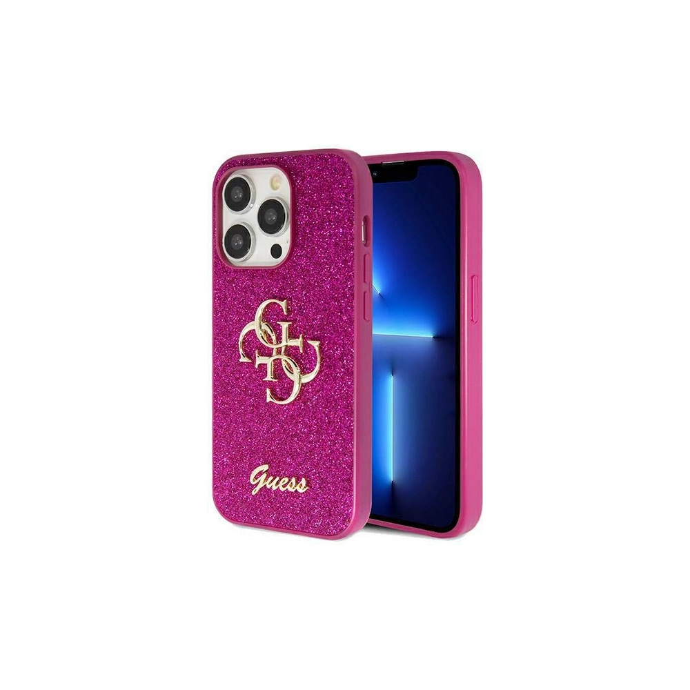 Hurtownia GSM - Etui Guess GUHCP15LHG4SGU Apple iPhone 15 Pro hardcase Glitter Script Big 4G violet/purple - GUE3088 - {ean13} - Hurt