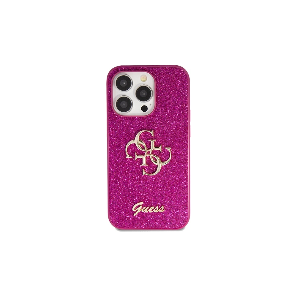 Hurtownia GSM - Etui Guess GUHCP15LHG4SGU Apple iPhone 15 Pro hardcase Glitter Script Big 4G violet/purple - GUE3088 - {ean13} - Hurt