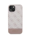 Hurtownia GSM - Etui Guess GUHCP15SG4GLPI Apple iPhone 15 / 14 tvrdý obal 4G Stripe Collection růžový/pink - GUE3089 - {ean13} - Hurt