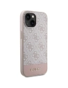 Hurtownia GSM - Etui Guess GUHCP15SG4GLPI Apple iPhone 15 / 14 tvrdý obal 4G Stripe Collection růžový/pink - GUE3089 - {ean13} - Hurt