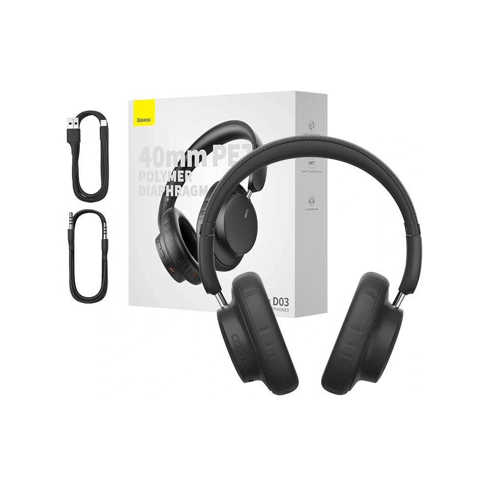 Wholesale Baseus Bowie D03 wireless headphones (black) - BSU4773 - {ean13} - Hurt