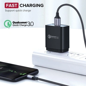 Cablul micro USB UGREEN QC 3.0 2.4A 1m (alb)