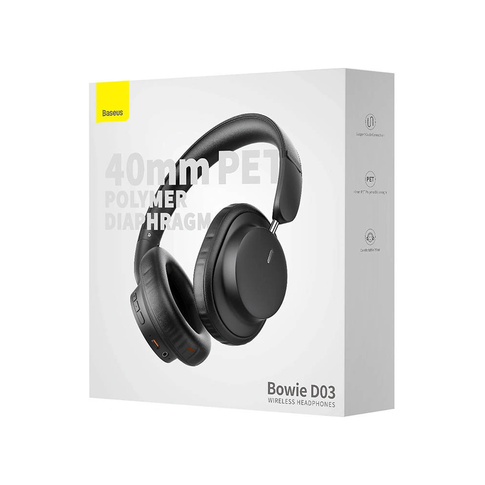Wholesale Baseus Bowie D03 wireless headphones (black) - BSU4773 - {ean13} - Hurt