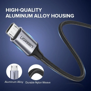 Wholesale Micro USB Cable UGREEN QC 3.0 2.4A 1.5m White - UGR062WHT - {ean13} - Hurt