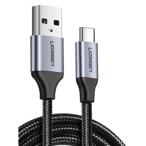 Ugreen Distributor - 6957303861248 - UGR065BLK - Nickel plated USB-C QC3.0 Cable UGREEN 0.25m with aluminium plug Black - B2B homescreen
