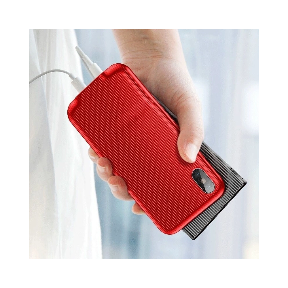 Hurtownia GSM - Etui z adapterem audio Baseus Audio Case do iPhone X (czerwone) - BSU523RED - {ean13} - Hurt