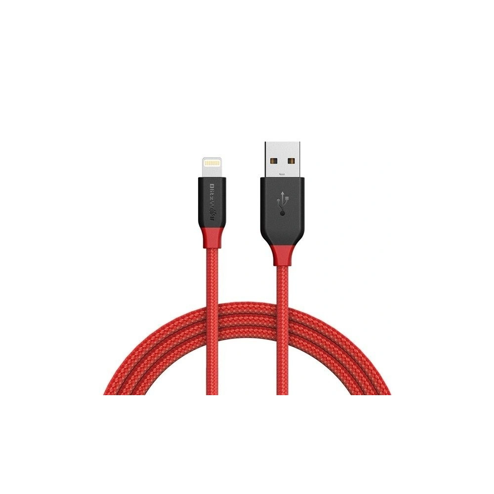 Hurtownia GSM - Cablul Lightning AmpCore Turbo BlitzWolf BW-MF8 1,8m, roșu - BLZ070RED - {ean13} - Hurt