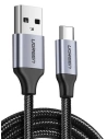 Hurtownia GSM - Niklowany kabel USB-C QC3.0 UGREEN 0,5m z aluminiową wtyczką czarny - UGR066BLK - {ean13} - Hurt