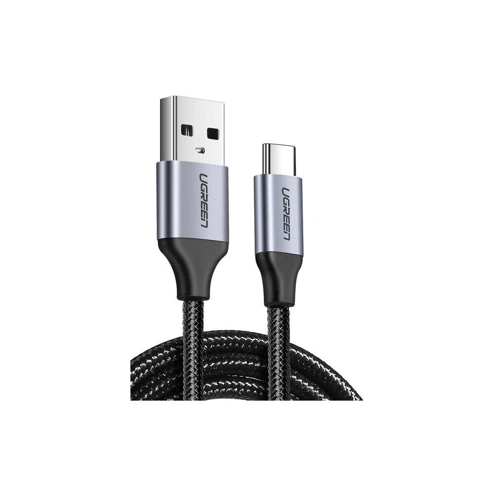 Hurtownia GSM - Niklowany kabel USB-C QC3.0 UGREEN 0,5m z aluminiową wtyczką czarny - UGR066BLK - {ean13} - Hurt