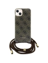Hurtownia GSM - Etui Guess GUHCP15SHC4SEW Apple iPhone 15 / 14 hardcase Crossbody Cord 4G Print maroniu/brown - GUE3094 - {ean13} - Hurt