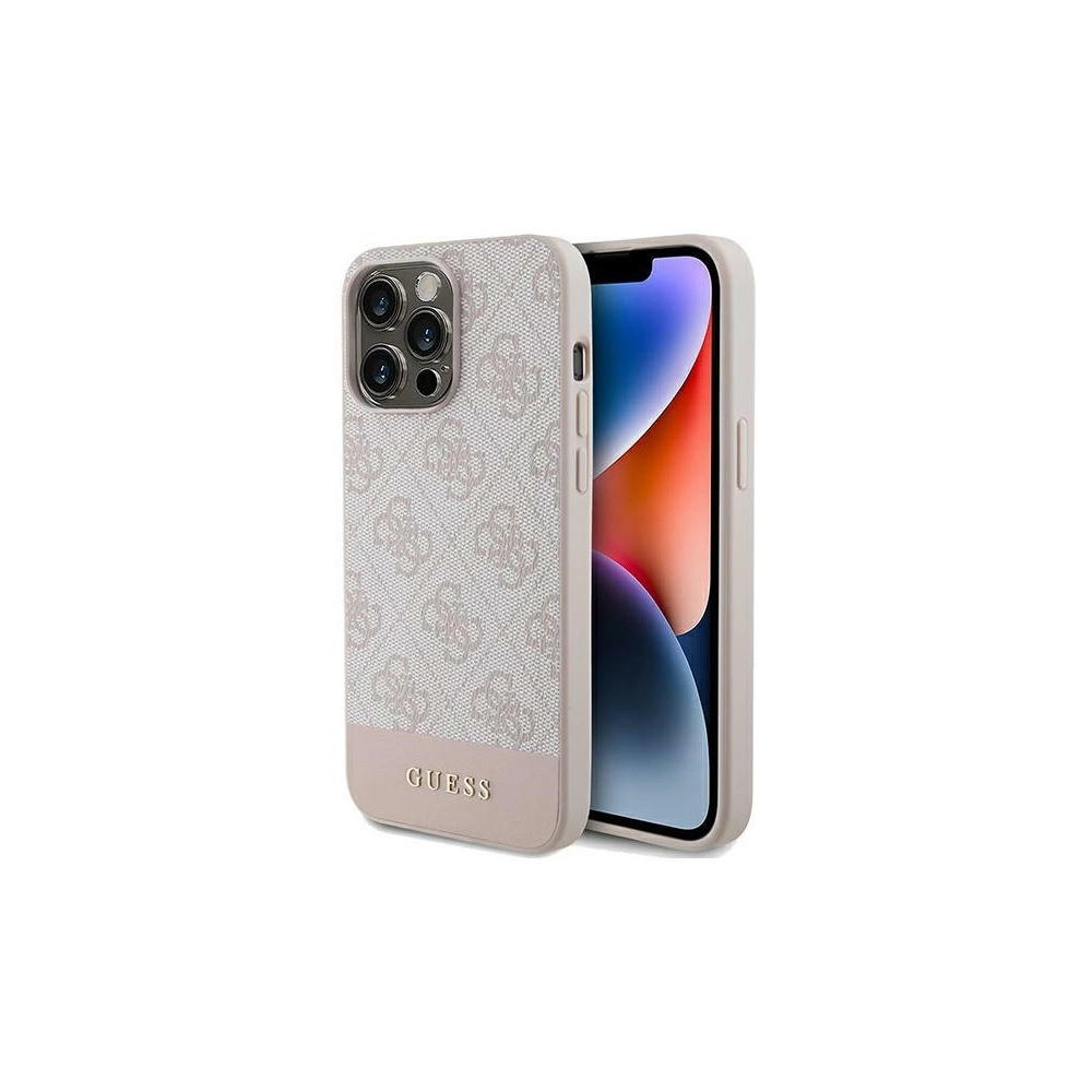 Hurtownia GSM - Case Guess GUHCP15XG4GLPI Apple iPhone 15 Pro Max Hartschale 4G Stripe Collection rosa/pink - GUE3095 - {ean13} - Hurt