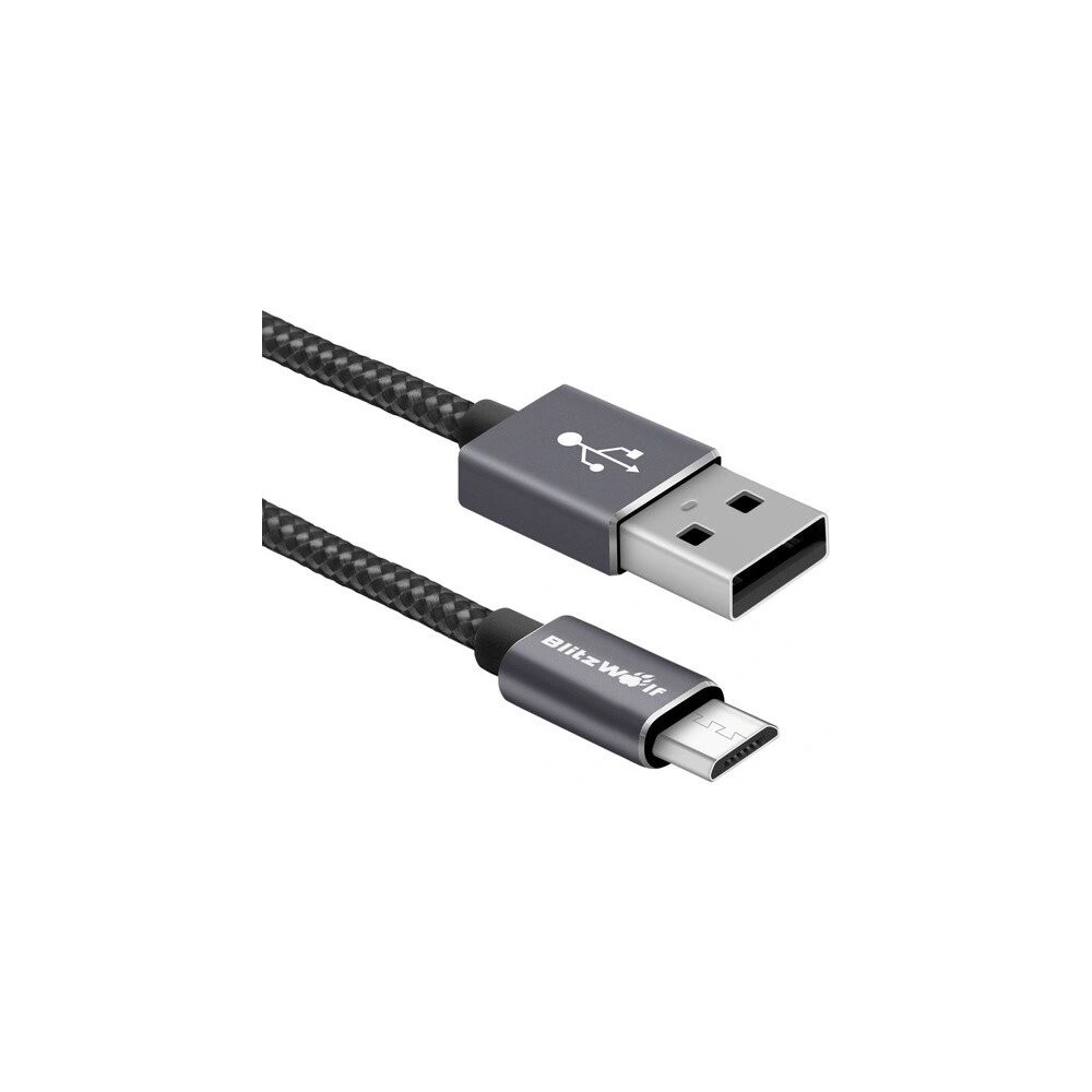 Wholesale Micro USB Cable BlitzWolf BW-MC2, 1.8m Black - BLZ071BLK - {ean13} - Hurt