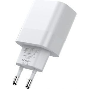Hurtownia GSM - Síťová nabíječka Tech-Protect C20W Network Charger 2xUSB-C, PD, 20W + kabel USB-C / USB-C 100cm Bílá - THP2455 - {ean13} - Hurt