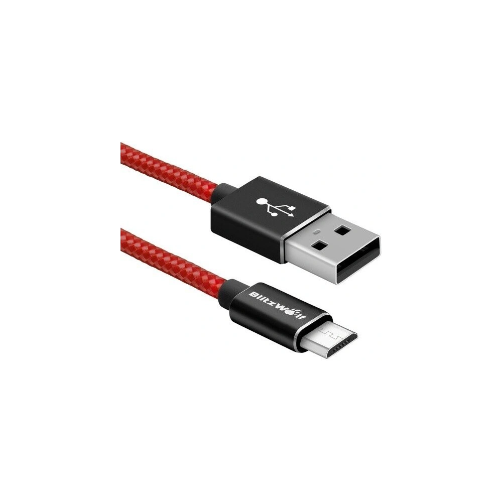 Wholesale Micro USB Cable BlitzWolf BW-MC2, 1.8m Black - BLZ071BLK - {ean13} - Hurt
