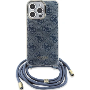 Hurtownia GSM - Etui Guess GUHCP15XHC4SEB Apple iPhone 15 Pro Max hardcase Crossbody Cord 4G Print modrý/blue - GUE3096 - {ean13} - Hurt