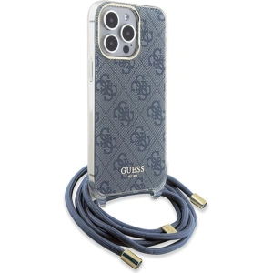 Wholesale Guess GUHCP15XHC4SEB Apple iPhone 15 Pro Max hardcase Crossbody Cord 4G Print blue - GUE3096 - {ean13} - Hurt