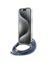 Wholesale Guess GUHCP15XHC4SEB Apple iPhone 15 Pro Max hardcase Crossbody Cord 4G Print blue - GUE3096 - {ean13} - Hurt