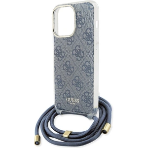 Hurtownia GSM - Case Guess GUHCP15XHC4SEB Apple iPhone 15 Pro Max Hardcase Crossbody Cord 4G Print blau/blue - GUE3096 - {ean13} - Hurt