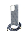 Hurtownia GSM - Etui Guess GUHCP15XHC4SEB Apple iPhone 15 Pro Max hardcase Crossbody Cord 4G Print modrý/blue - GUE3096 - {ean13} - Hurt