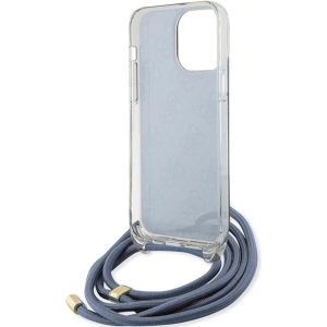 Wholesale Guess GUHCP15XHC4SEB Apple iPhone 15 Pro Max hardcase Crossbody Cord 4G Print blue - GUE3096 - {ean13} - Hurt
