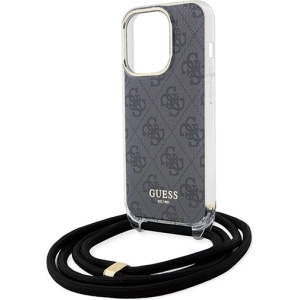 Hurtownia GSM - Case Guess GUHCP15XHC4SEK Apple iPhone 15 Pro Max Hardcase Crossbody Cord 4G Print schwarz/black - GUE3097 - {ean13} - Hurt