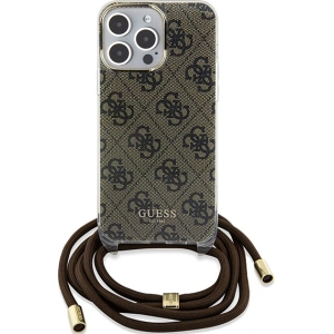 Hurtownia GSM - Etui Guess GUHCP15XHC4SEW Apple iPhone 15 Pro Max hardcase Crossbody Cord 4G Print hnědý/brown - GUE3099 - {ean13} - Hurt