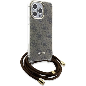 Hurtownia GSM - Etui Guess GUHCP15XHC4SEW Apple iPhone 15 Pro Max hardcase Crossbody Cord 4G Print hnědý/brown - GUE3099 - {ean13} - Hurt