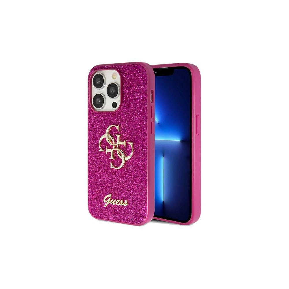Hurtownia GSM - Case Guess GUHCP15XHG4SGU Apple iPhone 15 Pro Max Hardcase Glitter Script Big 4G lila/purple - GUE3100 - {ean13} - Hurt