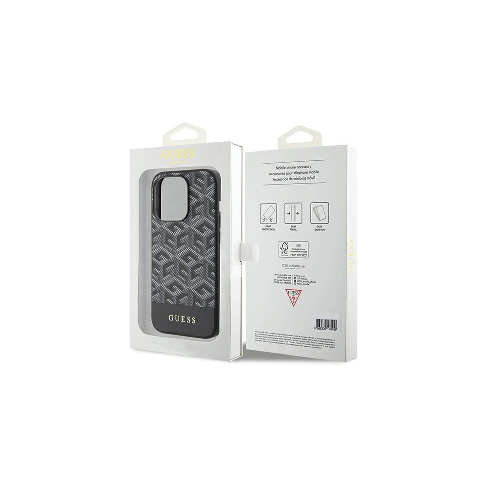 Hurtownia GSM - Etui Guess GUHMP15LHGCFSEK Apple iPhone 15 Pro hardcase GCube Stripes MagSafe negru/black - GUE3101 - {ean13} - Hurt