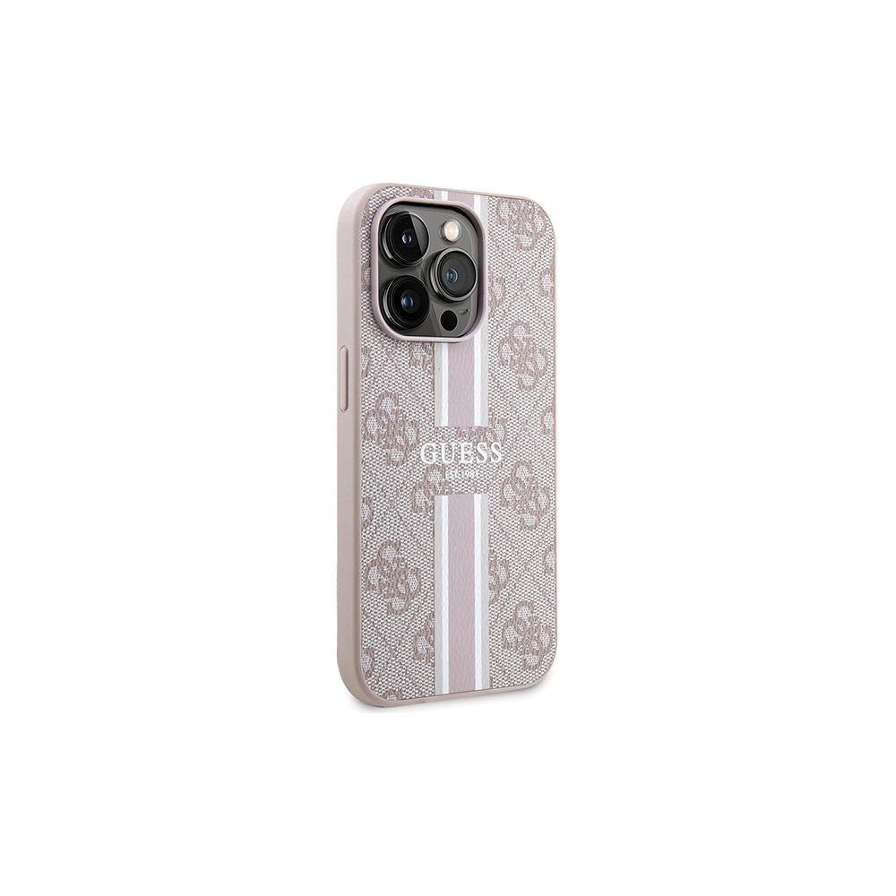 Hurtownia GSM - Etui Guess GUHMP15LP4RPSP Apple iPhone 15 Pro hardcase 4G Printed Stripes MagSafe roz/bălău - GUE3103 - {ean13} - Hurt
